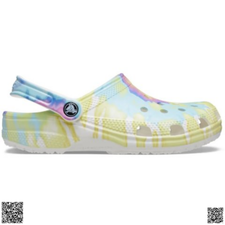 美國代購正品 Crocs Classic 厚底紮染洞洞拖鞋