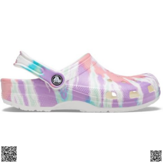 美國代購正品 Crocs Classic 厚底紮染洞洞拖鞋