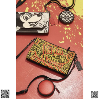 美國代購正品 Disney Mickey Mouse X Keith Haring 斜挎包