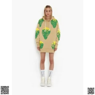 美國代購正品 JW Anderson 長款草莓衛衣