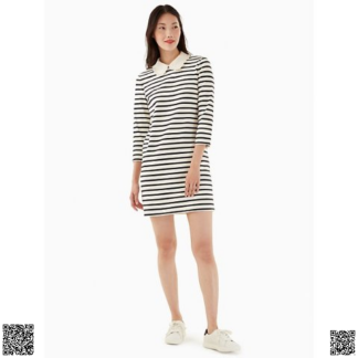 美國代購正品 Kate Spade polo領條紋裙