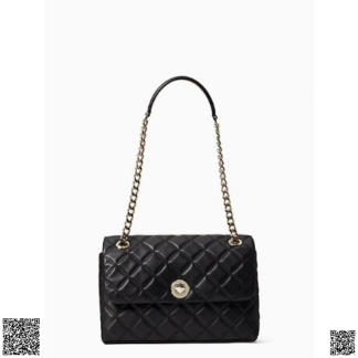 美國代購正品 Kate Spade 小香風菱格紋單肩鏈條包