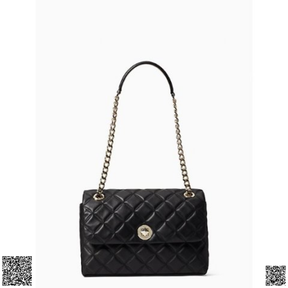 美國代購正品 Kate Spade 小香風菱格紋單肩鏈條包