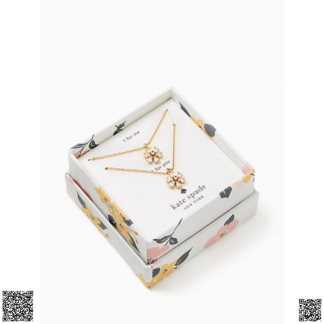 美國代購正品 Kate Spade 水晶花朵項鏈套裝