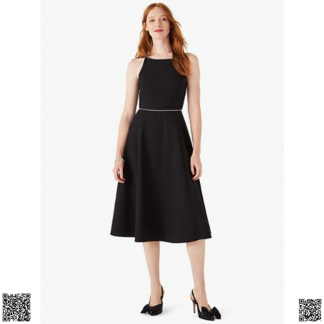 美國代購正品 Kate Spade 水鑽鑲邊掛脖裙