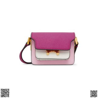 美國代購正品 Marni Nano Tri Trunk 拼色風琴包