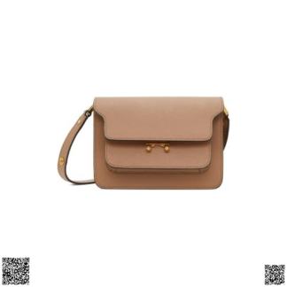美國代購正品 Marni Soft Trunk 奶茶色迷你風琴包