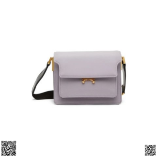 美國代購正品 Marni Trunk 煙紫色迷你風琴包