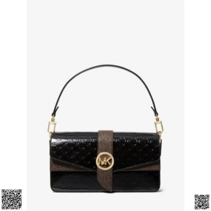 美國代購正品 Michael Kors Greenwich 老花壓紋 腋下包