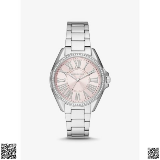 美國代購正品 Michael Kors Kaycie Pave 粉色錶盤腕錶