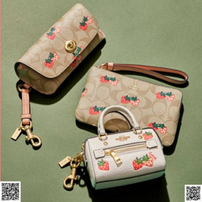 美國代購正品 Mini Rowan 草莓包包吊飾
