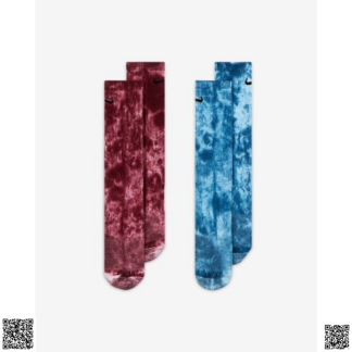 美國代購正品 Nike Everyday Plus 紮染襪子2雙