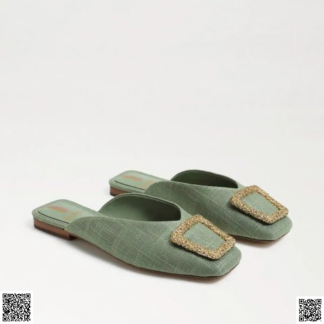 美國代購正品 Sam Edelman 方扣穆勒鞋