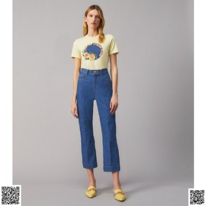 美國代購正品 Tory Burch 微喇牛仔褲