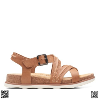 美國代購正品 Clarks 皮革涼鞋