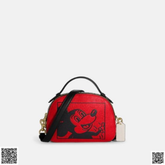 美國代購正品 Coach Disney Mickey Mouse X Keith Haring 郵差包