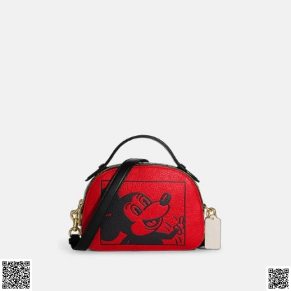 美國代購正品 Coach Disney Mickey Mouse X Keith Haring 郵差包