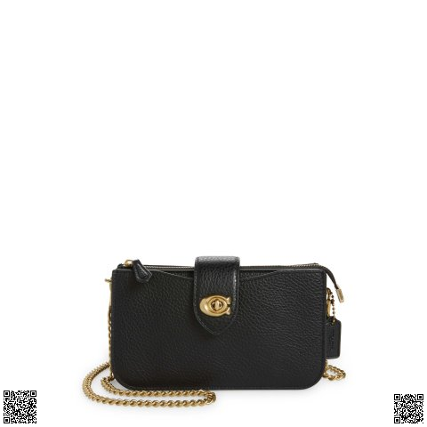 美國代購正品 Coach Pebbled 鏈條包