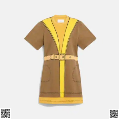 美國代購正品 Coach 印花T恤裙