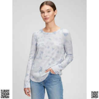 美國代購正品 Gap 紮染藍長袖上衣
