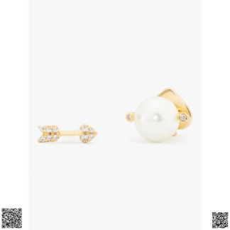 美國代購正品 Kate Spade 不對稱珍珠耳釘