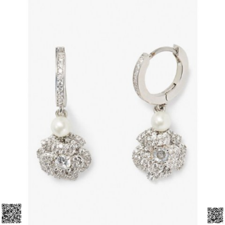 美國代購正品 Kate Spade 珍珠梔子花耳環