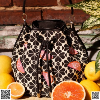美國代購正品 Kate Spade 葡萄柚刺綉水桶包