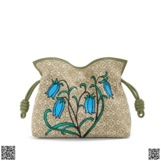 美國代購正品 Loewe Herbarium Flamenco 印花手拿包
