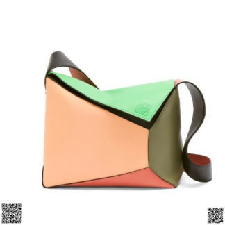 美國代購正品 Loewe 大號小牛皮拼色Puzzle