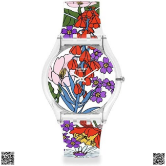 美國代購正品 Swatch 花卉女錶