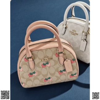 美國代購正品 Sydney老花斜挎包 白色款
