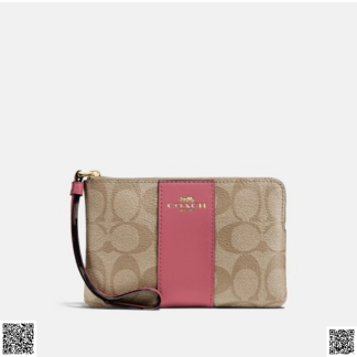美國代購正品 Coach Corner Zip 老花手拿包