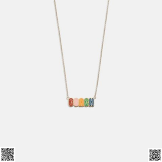 美國代購正品 Coach Logo Retro 項鏈