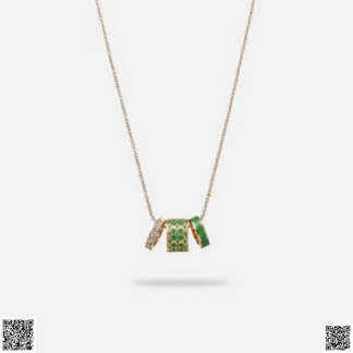 美國代購正品 Coach Signature Enamel 項鏈