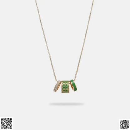 美國代購正品 Coach Signature Enamel 項鏈