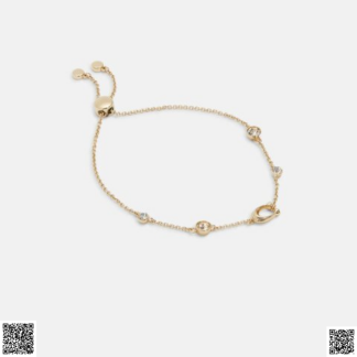 美國代購正品 Coach Signature 水晶手鏈