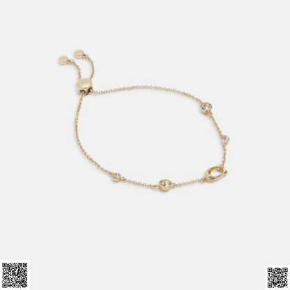 美國代購正品 Coach Signature 水晶手鏈