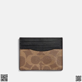 美國代購正品 Coach Slim Id 老花卡包