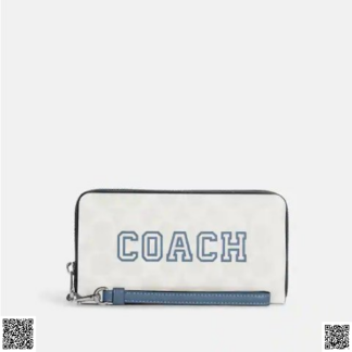 美國代購正品 Coach Varsity 長款拉鏈錢包