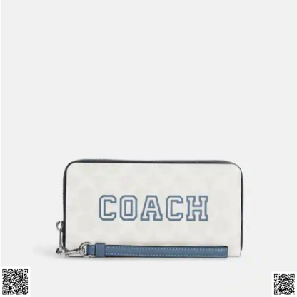 美國代購正品 Coach Varsity 長款拉鏈錢包