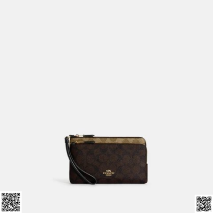 美國代購正品 Coach 雙拉鏈錢包