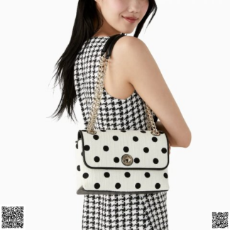 美國代購正品 Kate Spade Natalia 波點中號鏈條包