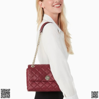 美國代購正品 Kate Spade Natalia 菱紋中號鏈條包
