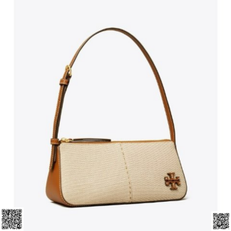 美國代購正品 Tory Burch McGraw Canvas Wedge單肩包
