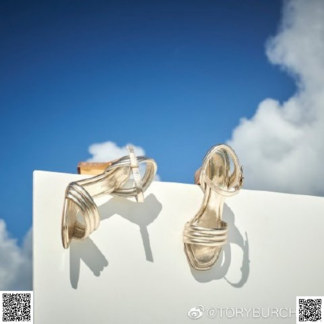 美國代購正品 Tory Burch Puffed Up 金色涼鞋
