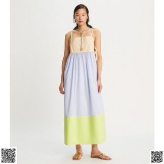 美國代購正品 Tory Burch 分層吊帶裙