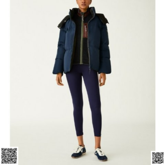 美國代購正品 Tory Burch 拼色白鴨絨羽絨服