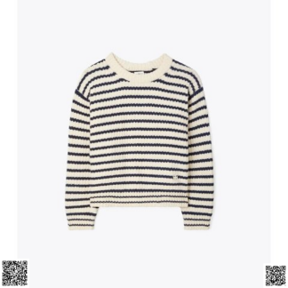 美國代購正品 Tory Burch 美利奴條紋毛衣