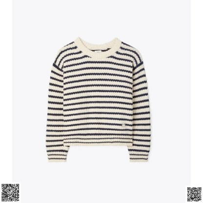 美國代購正品 Tory Burch 美利奴條紋毛衣