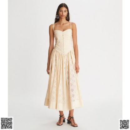美國代購正品 Tory Burch 鏤空吊帶裙